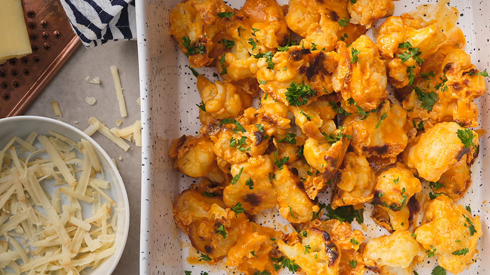 Crusted and Saucy Cauliflower Wings
